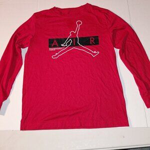 Air Jordan Jumpman Long Sleeve Shirt Red Youth Size Large 12-13 YRS OLD